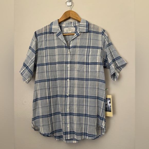 Trovata Cotton Voile Madras Shirt - Picture 4 of 12